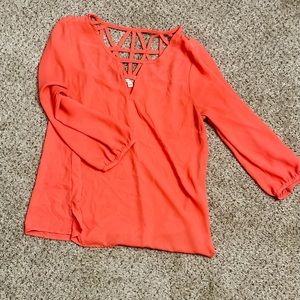 XS coral top